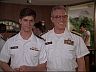 Lt. Andy Hawkes (Jeff Yagher) & Admiral Hawkes (Paul Burke)
