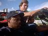 T.C. (Roger E. Mosley), Rick (Larry Manetti) & Magnum (Tom Selleck)