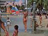 Beach Shower Lady
