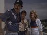 Magnum (Tom Selleck), Rick (Larry Manetti) & Ms. Gordon (Carlene Watkins)