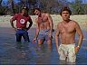 T.C. (Roger E. Mosley), Magnum (Tom Selleck) & Rick (Larry Manetti)