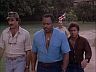 Magnum (Tom Selleck), T.C. (Roger E. Mosley), Rick (Larry Manetti) & Higgins (John Hillerman)