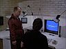 Higgins (John Hillerman) & Magnum (Tom Selleck) The Computer Room