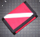 Red Diver Down Velcro Wallet